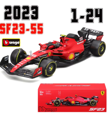 Bburago 1:24 Ferrari SF23 - Carlos Sainz Winner Singapore GP 2023